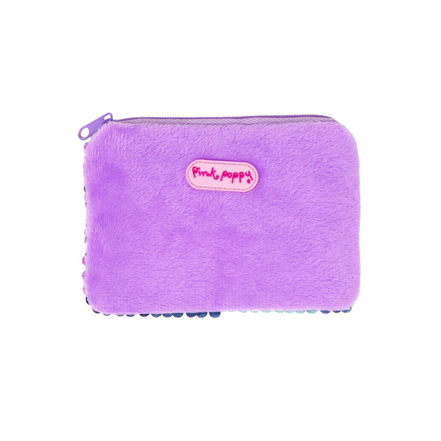 Pink Poppy Sequin Coin Purse image 4