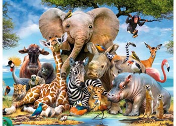 Ravensburger - Favourite Wild Animals Puzzle 300p image 1