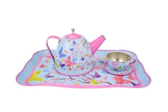 Kaper Kidz - Pink Blossom Butterfly Tin Tea Set 15pcs image 4