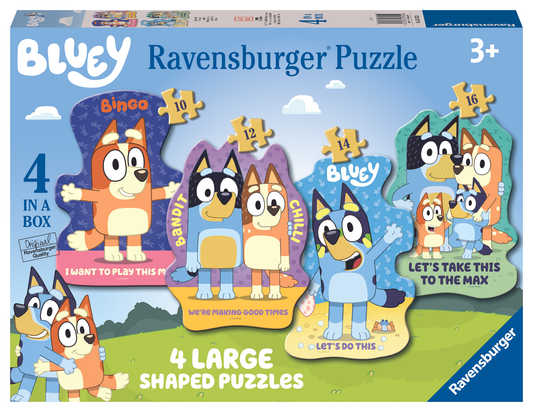 Ravensburger - Bluey Lets Do This Shape Puzzle 10 12 14 16pc image 0