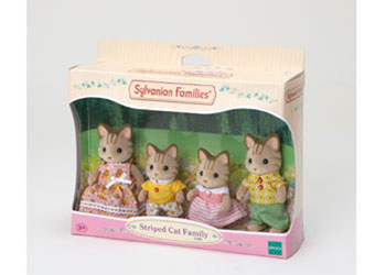 Sylvanian Families Striped Cat Family image 0