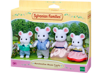Sylvanian Families - Marshmallow Mouse Family image 0