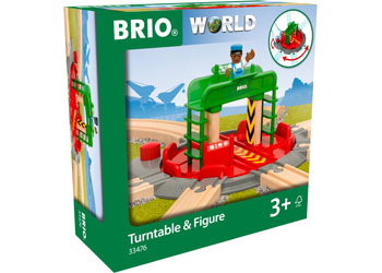 Brio - Turntable & Figure Train Track 2 pieces image 0