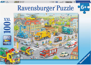 Ravensburger - Vehicles in the City Puzzle 100 piece image 0