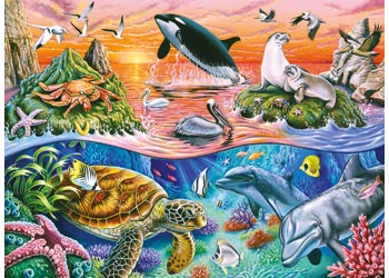 Ravensburger - Beautiful Ocean Puzzle 100pc Puzzle image 1
