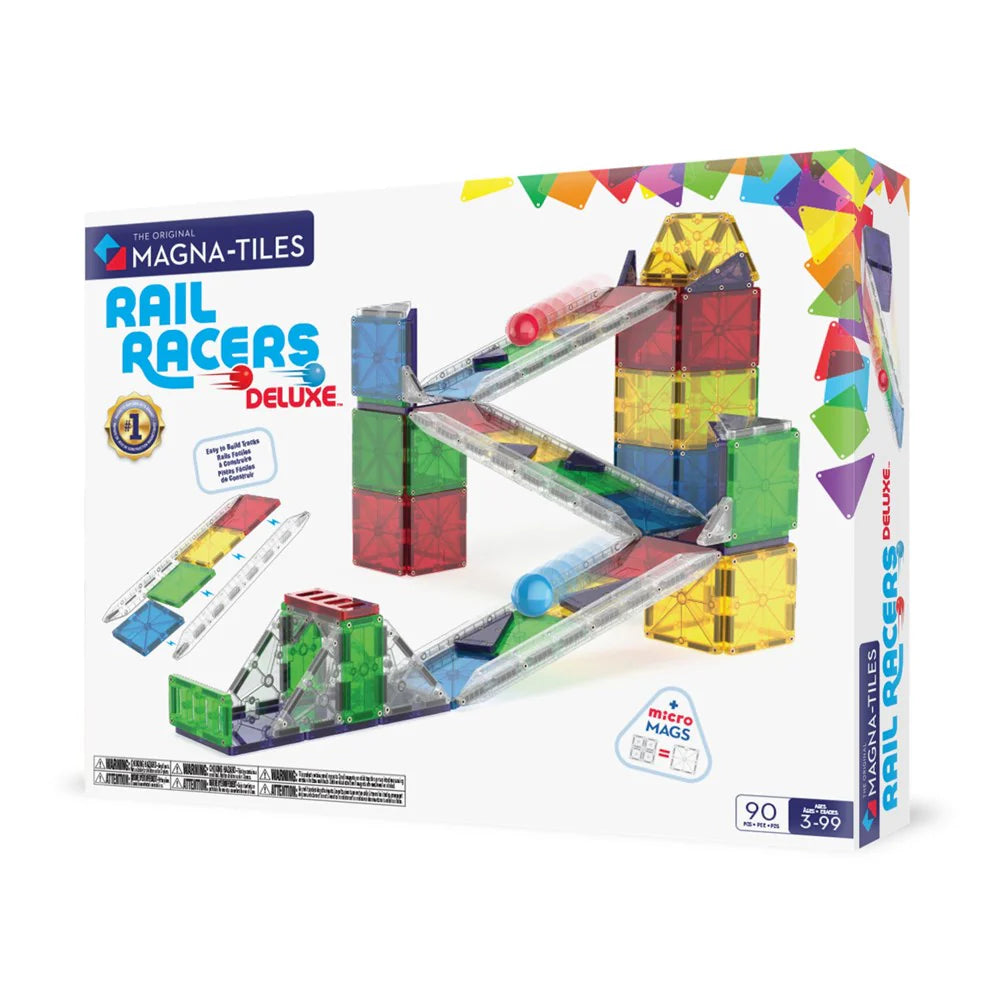 MAGNA-TILES - Rail Racers Deluxe - 90 Piece image 0