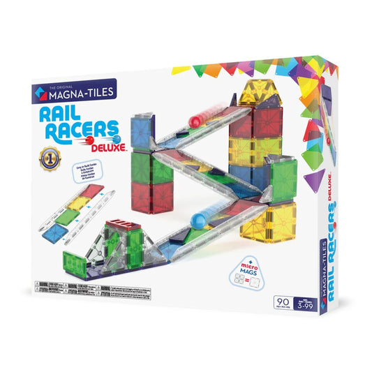 MAGNA-TILES - Rail Racers Deluxe - 90 Piece image 0