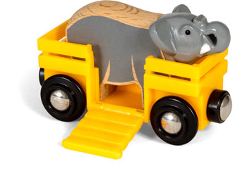 BRIO - Elephant and Wagon 2 pieces image 1