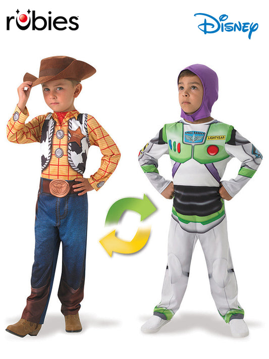 Toy Story - Buzz to Woody Deluxe Reversible Costume 3-5 years old image 0
