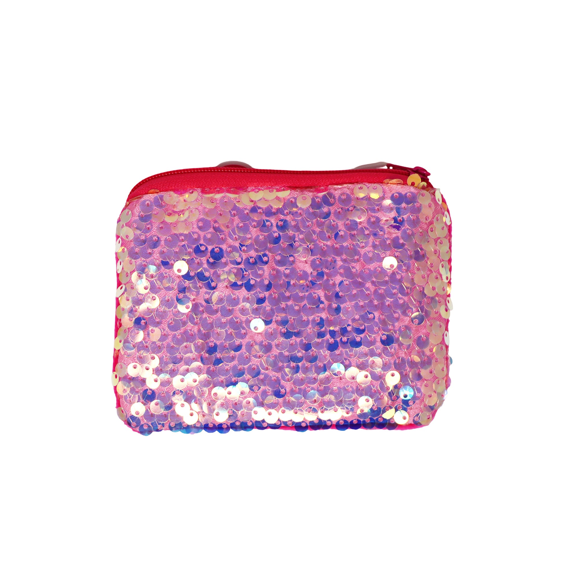 Pink Poppy Sequin Coin Purse image 5