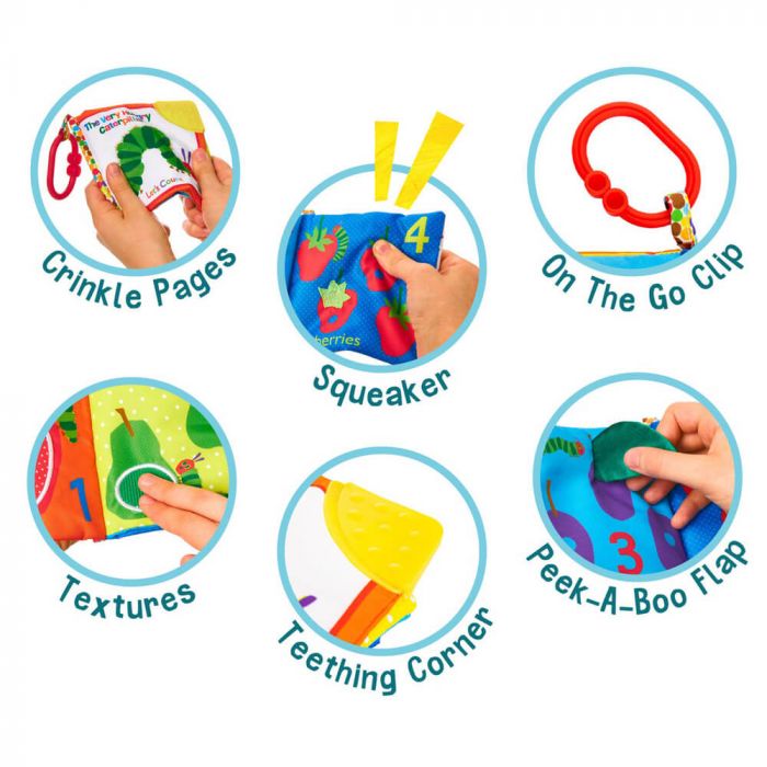 The Very Hungry Caterpillar - Let's Count Soft Teether Book image 6