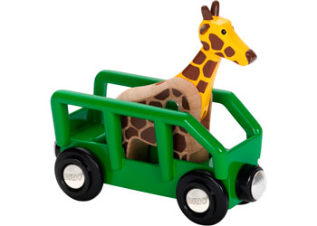 BRIO - Giraffe and Wagon 2 pieces image 1