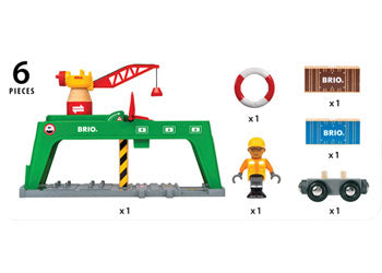 Brio - Container Crane 6 pieces image 2