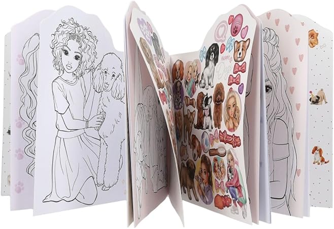 Depesche - TOPModel - Dog Shape Colouring Book image 2