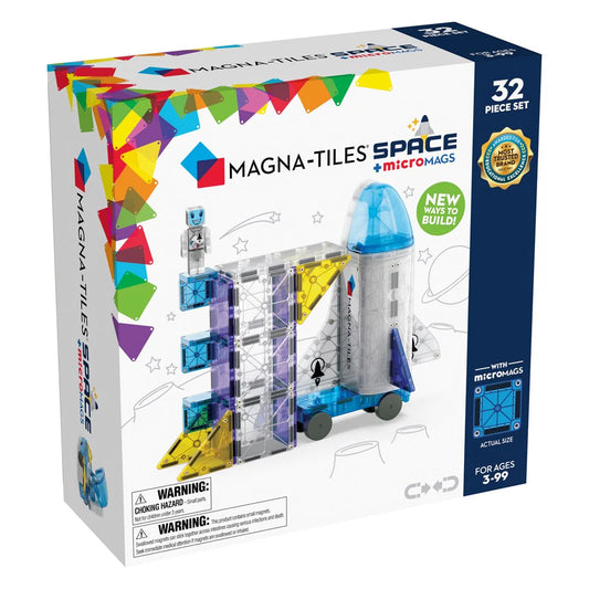 MAGNA-TILES - Space + microMAGS - 32 Piece Set image 0