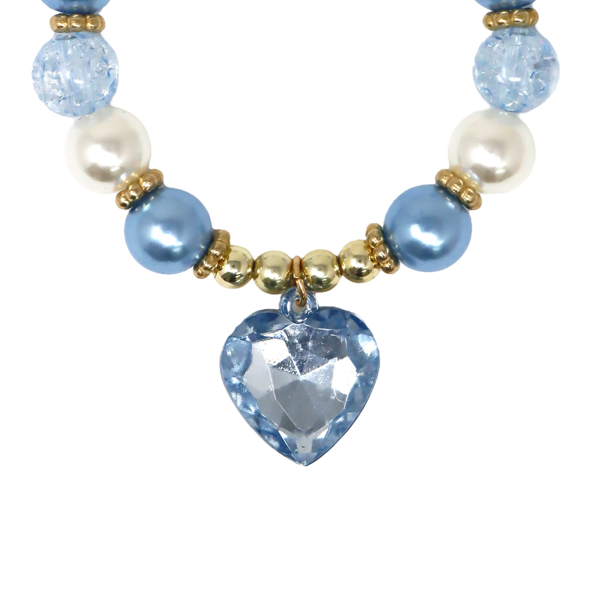 Pink Poppy Pearl Heart Necklace Set image 8