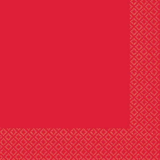 Lunch Napkins 40 Pack 2 PLY - Apple Red image 0