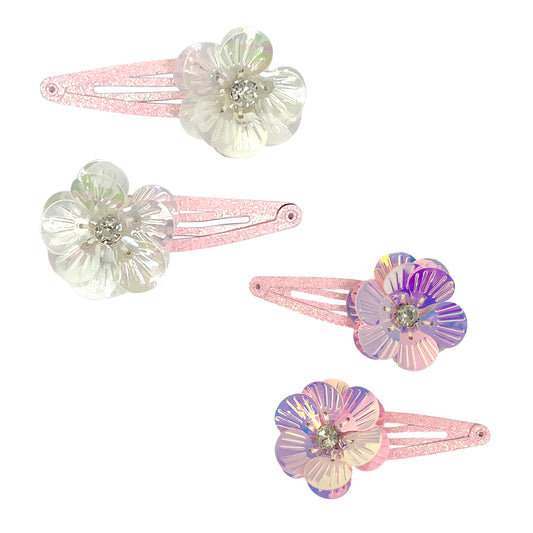 Pink Poppy Mermaid Flower Hair Clip image 0