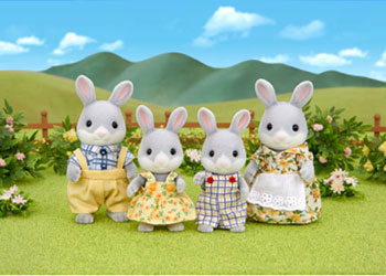 Sylvanian Families - Cottontail Rabbit Family image 1