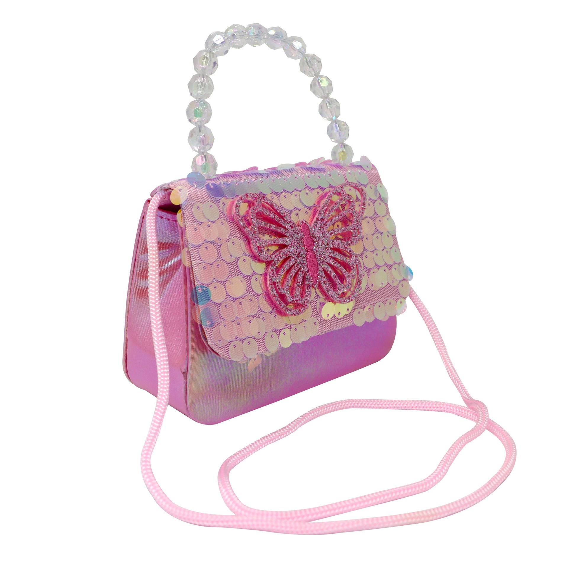 Pink Poppy Dazzling Butterfly Handbag image 1
