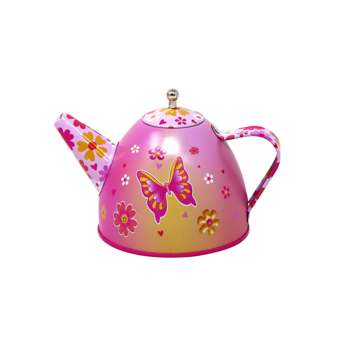 Pink Poppy - Vibrant Vacation 7 Piece Tin Tea Set in Carry Case image 2