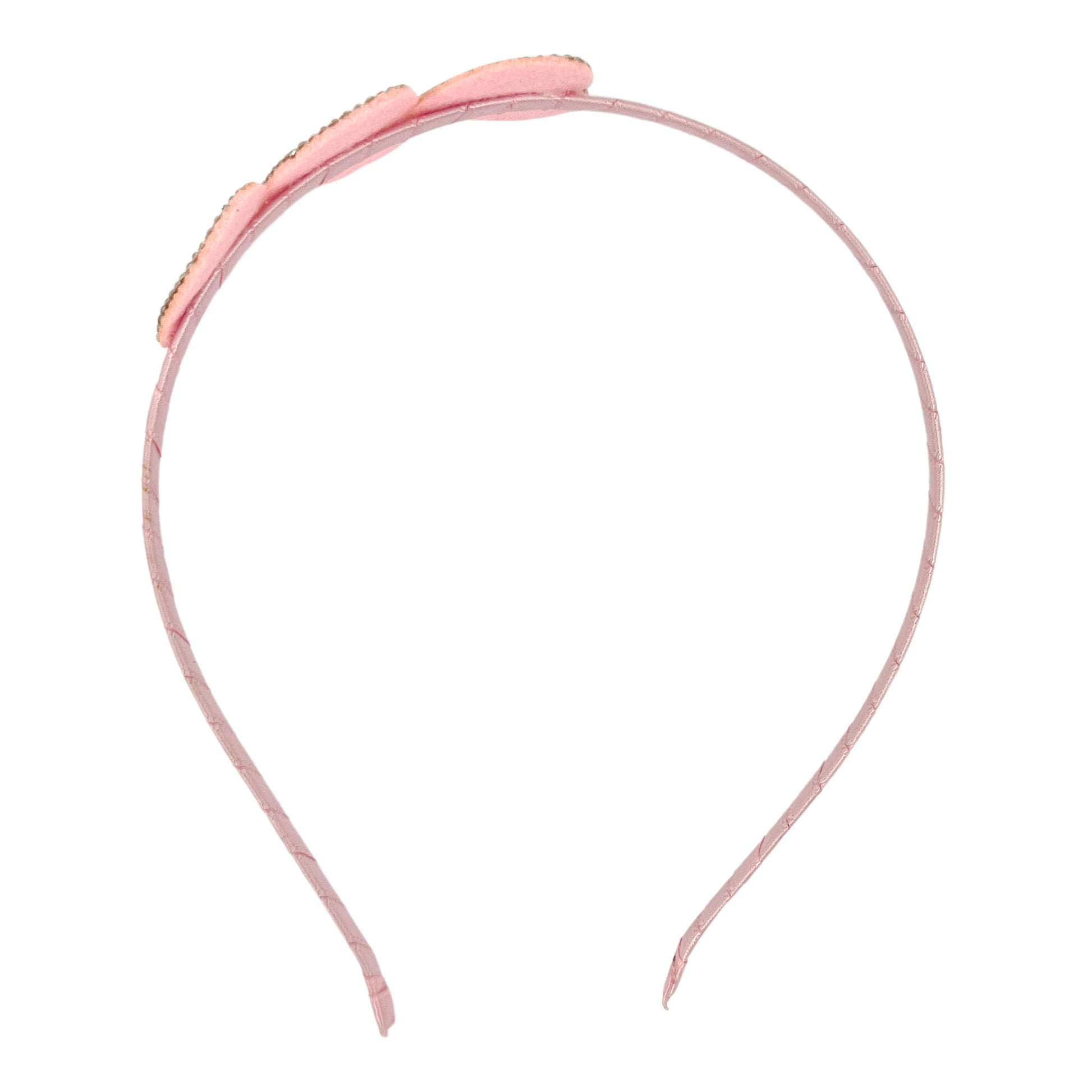 Pink Poppy Pink Rhinestone Heart Headband image 2