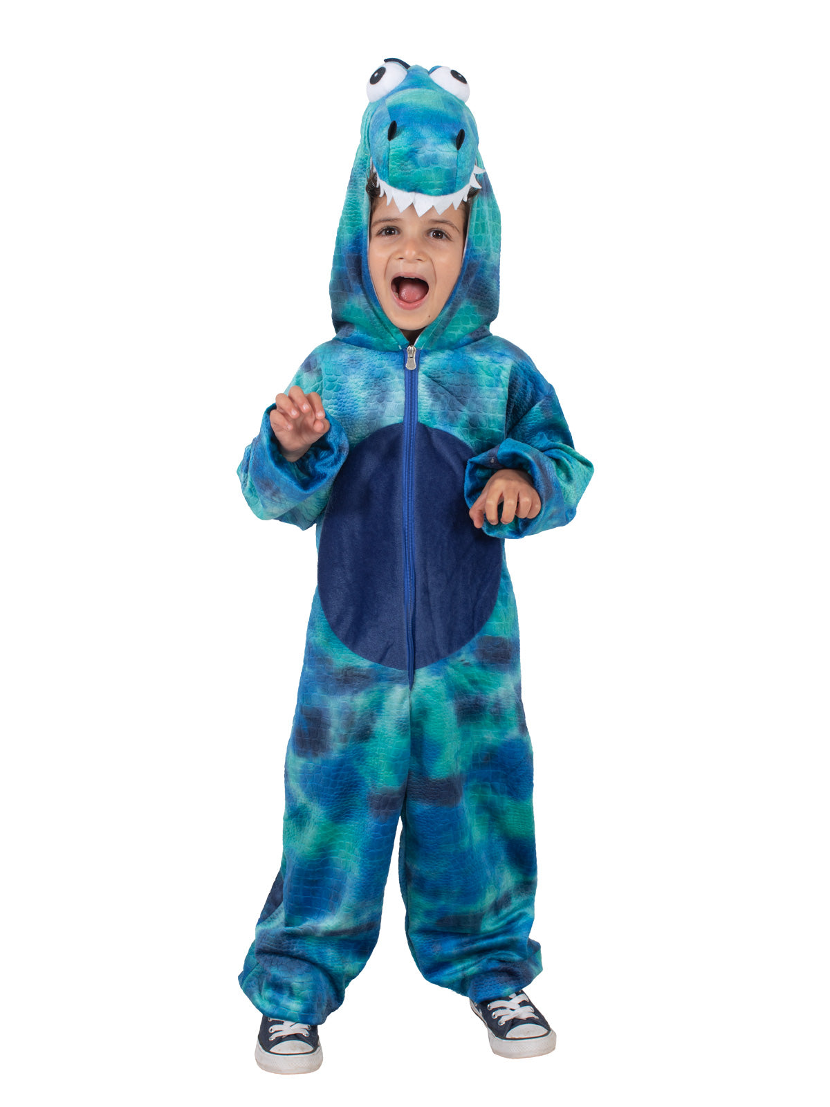 Roarin' Rex Blue Dinosaur Costume, Toddler image 1