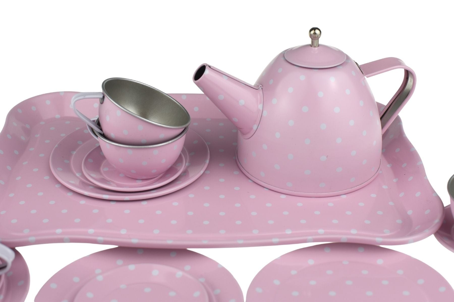 Pink Tin Tea Set in Suitcase 15pcs image 2