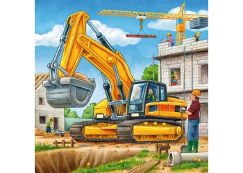 Ravensburger - Construction Vehicle Puzzle 3x49 piece image 3