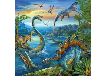 Ravensburger - Dinosaur Fascination Puzzle 3x49 pieces image 1