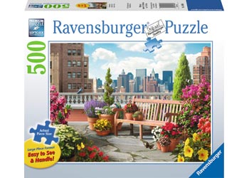 Ravensburger - Rooftop Garden Puzzle 500 piece Large Format image 0