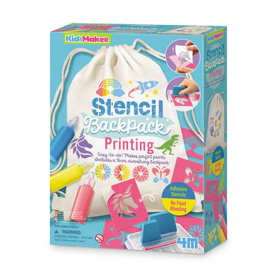 4M - KidzMaker - Stencil Backpack Printing image 0