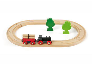 BRIO CLASSIC LITTLE FOREST TRAIN SET 18 PIECE image 1