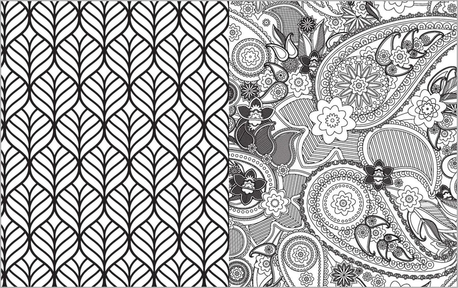 Colour Vibes - Adult Colouring Book - Patterns image 4