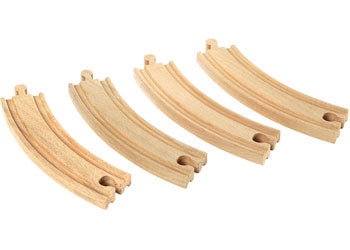Brio - Large Curved Tracks 4 pieces image 1