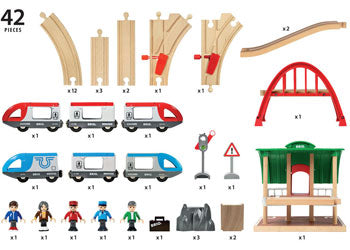 Brio - Train Travel Switching Set 42 pieces image 3