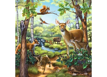 Ravensburger - Forest, Zoo & Pets Puzzle 3x49 piece image 1