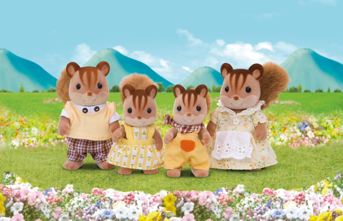 Sylvanian Families  - Walnut Squirrel Family image 1