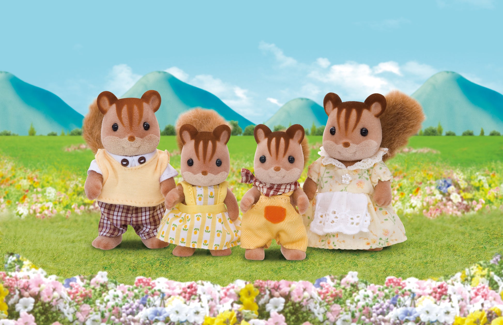 Sylvanian Families  - Walnut Squirrel Family image 1