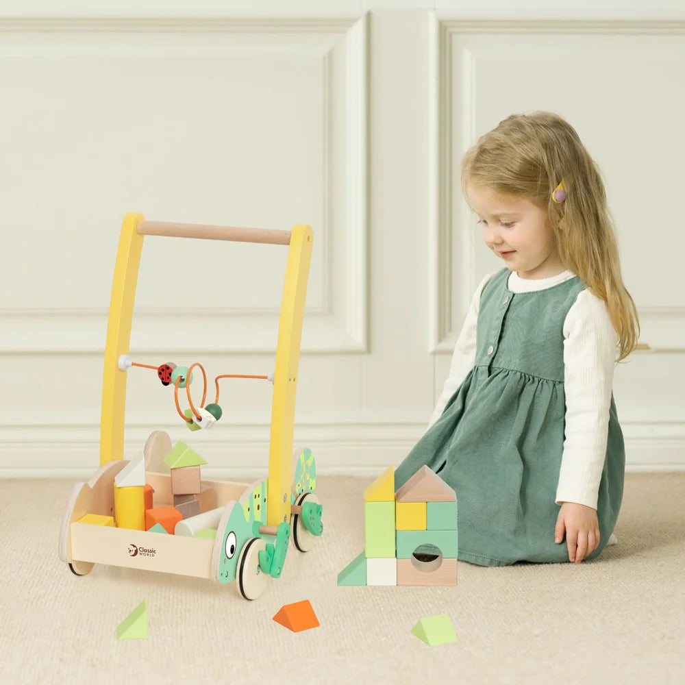 Classic World - Baby Walker with Blocks image 1