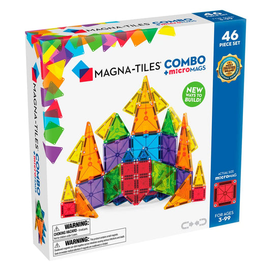 MAGNA-TILES - Combo + microMAGS - 46 Piece Set image 0