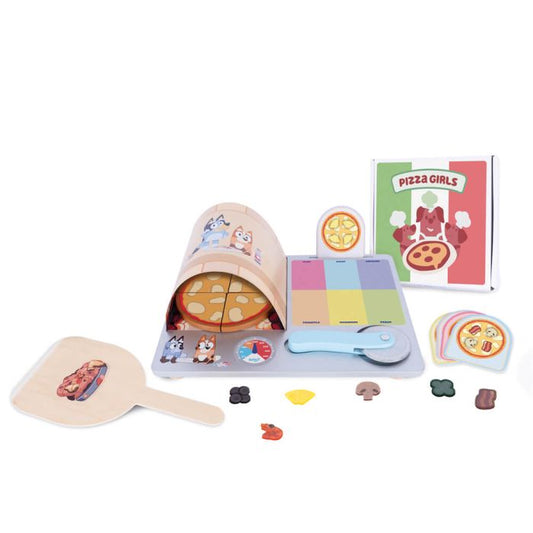 Bluey Wooden Pizza Girls Set image 0