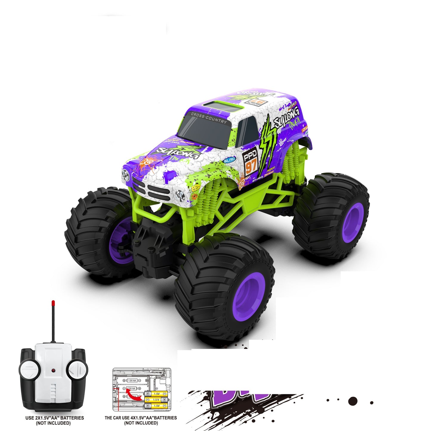Rusco Racing 1:16th 3 Ast. Off Road Monster Vehicle RC image 0