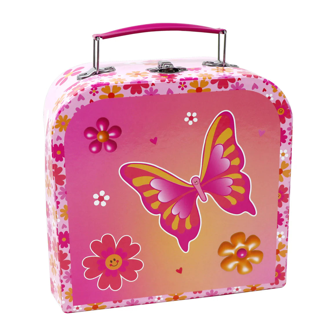 Pink Poppy - Vibrant Vacation 7 Piece Tin Tea Set in Carry Case image 3
