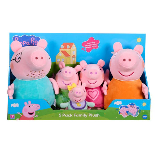 Peppa Pig Family 5 Piece Plush Pack image 0