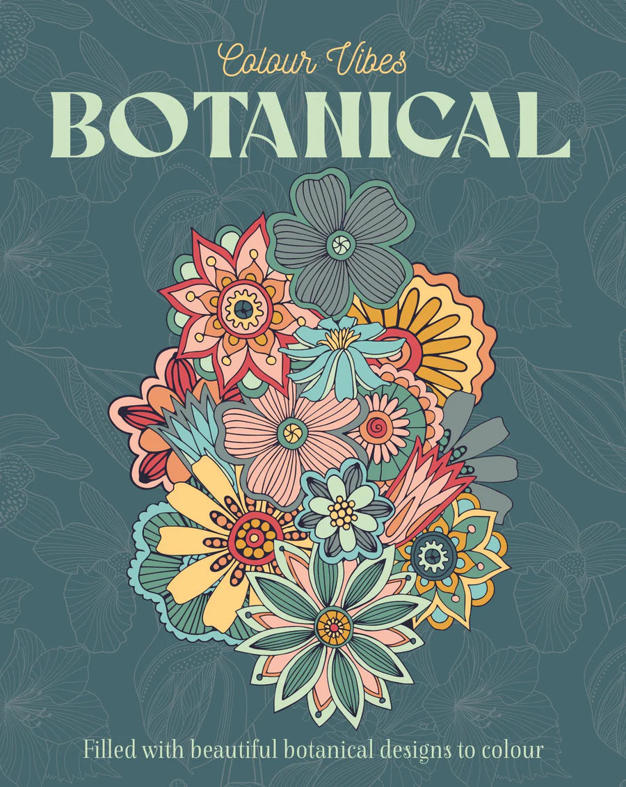Colour Vibes - Adult Colouring Book - Botanical image 0