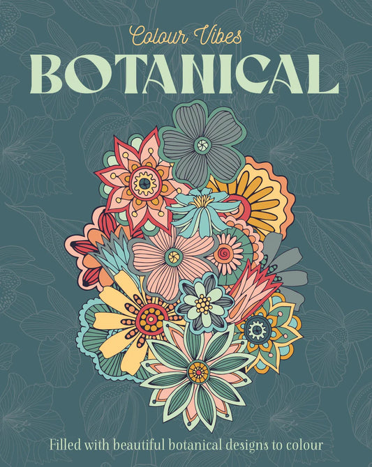 Colour Vibes - Adult Colouring Book - Botanical image 0