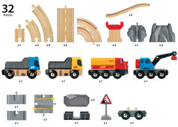 Brio - Rail & Road Loading Set 32 pc image 3