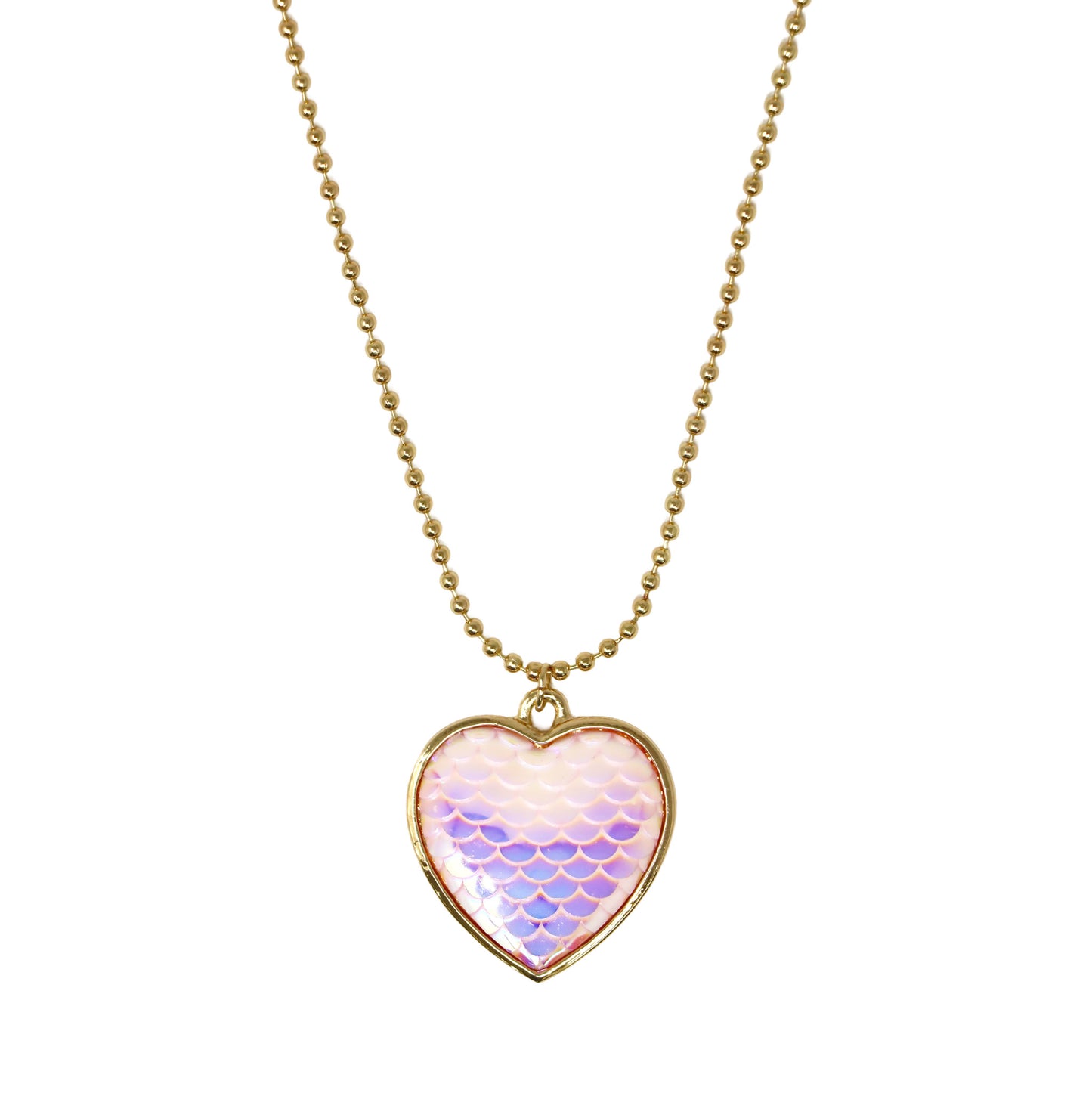 Pink Poppy Dreamland Mermaid Heart Necklace Set image 2