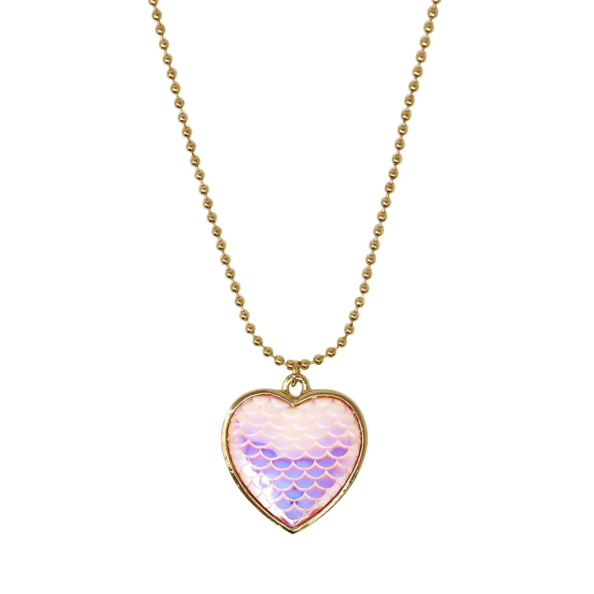 Pink Poppy Dreamland Mermaid Heart Necklace Set image 2